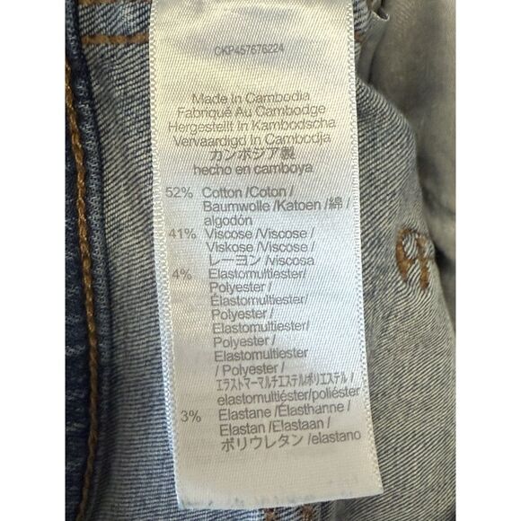 Madewell Stovepipe Jeans Womens 27 High Rise Ankle Stretch Classic Blue Denim - Picture 15 of 16